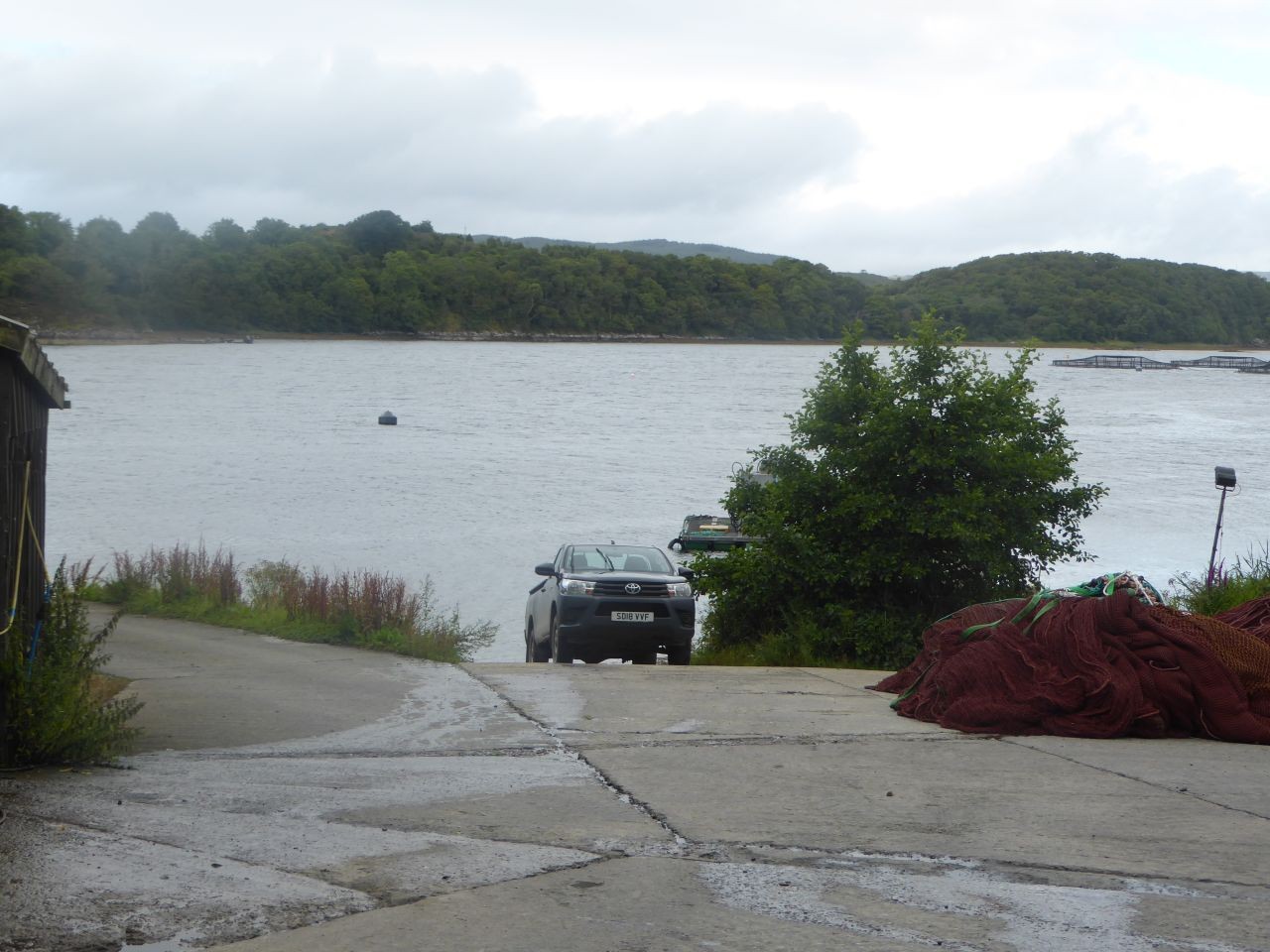 Every road leads somewhere. This one into the water.