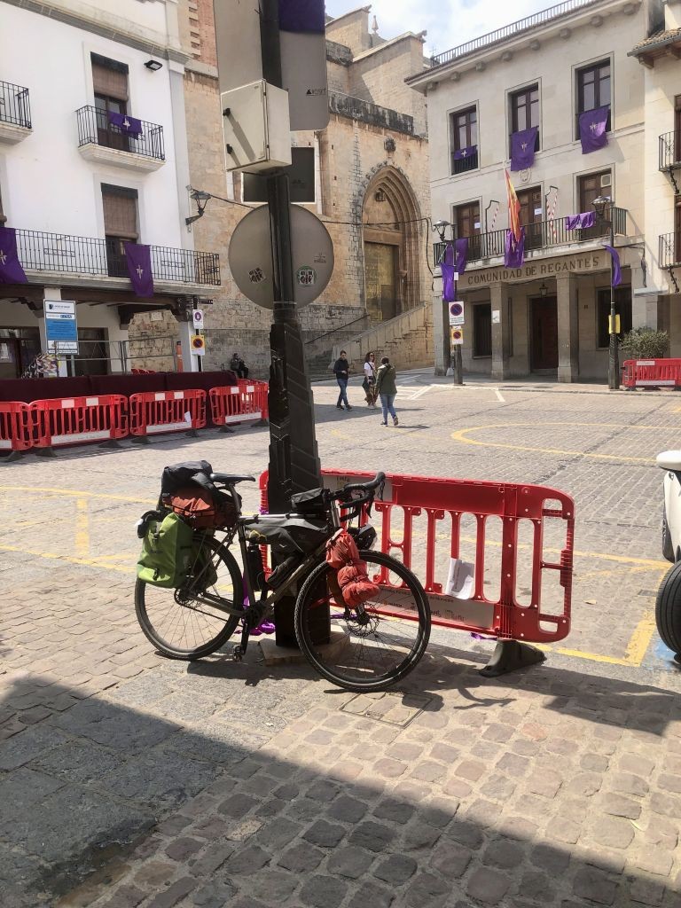 Das offizielle Ende der Tour: Hauptplatz in Sagunt.