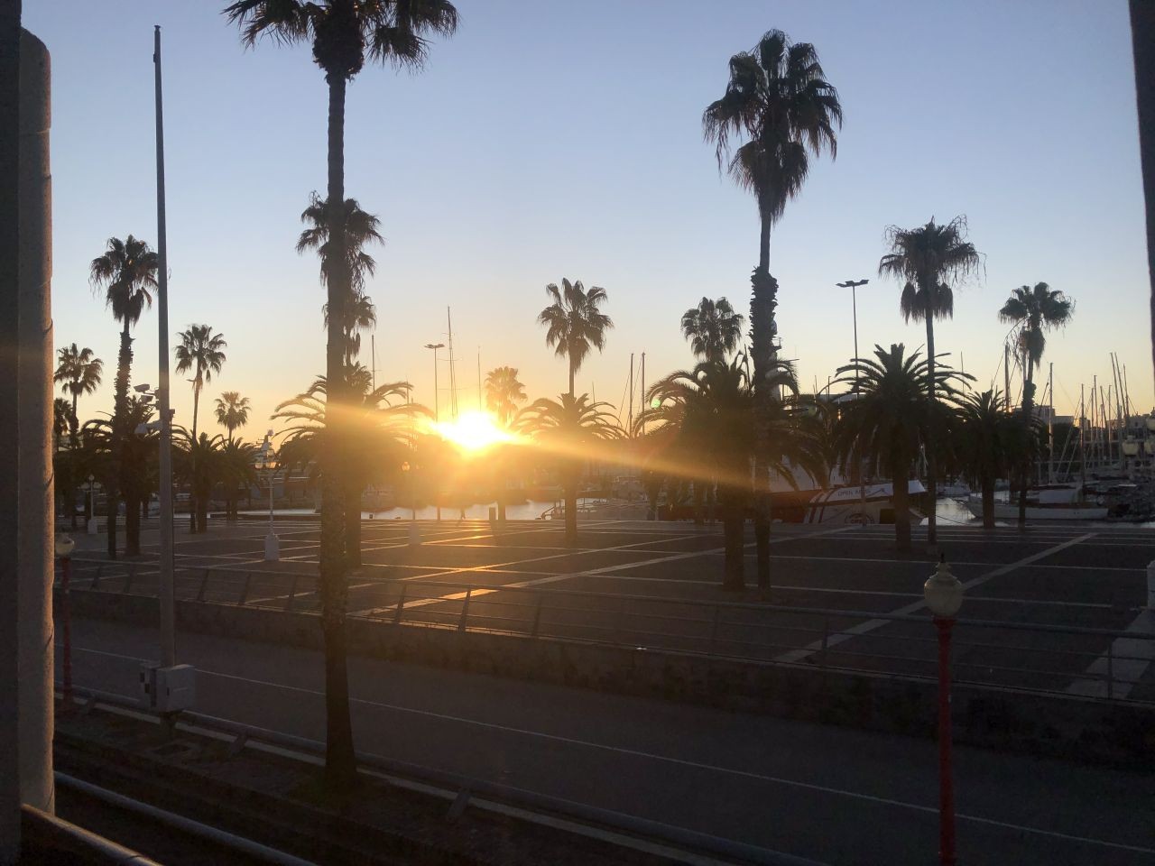 Morgensonne in Barcelona